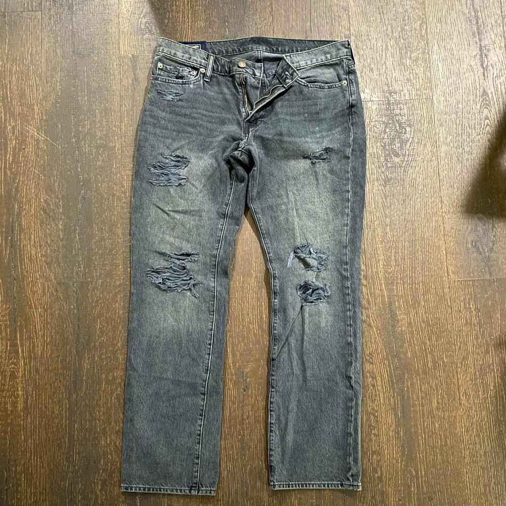Abercrombie Mens Black/Grey Jeans